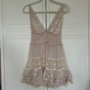 Chio di Stefania D Italian Silk Blend Sequin Top PERFECT FOR ERAS TOUR